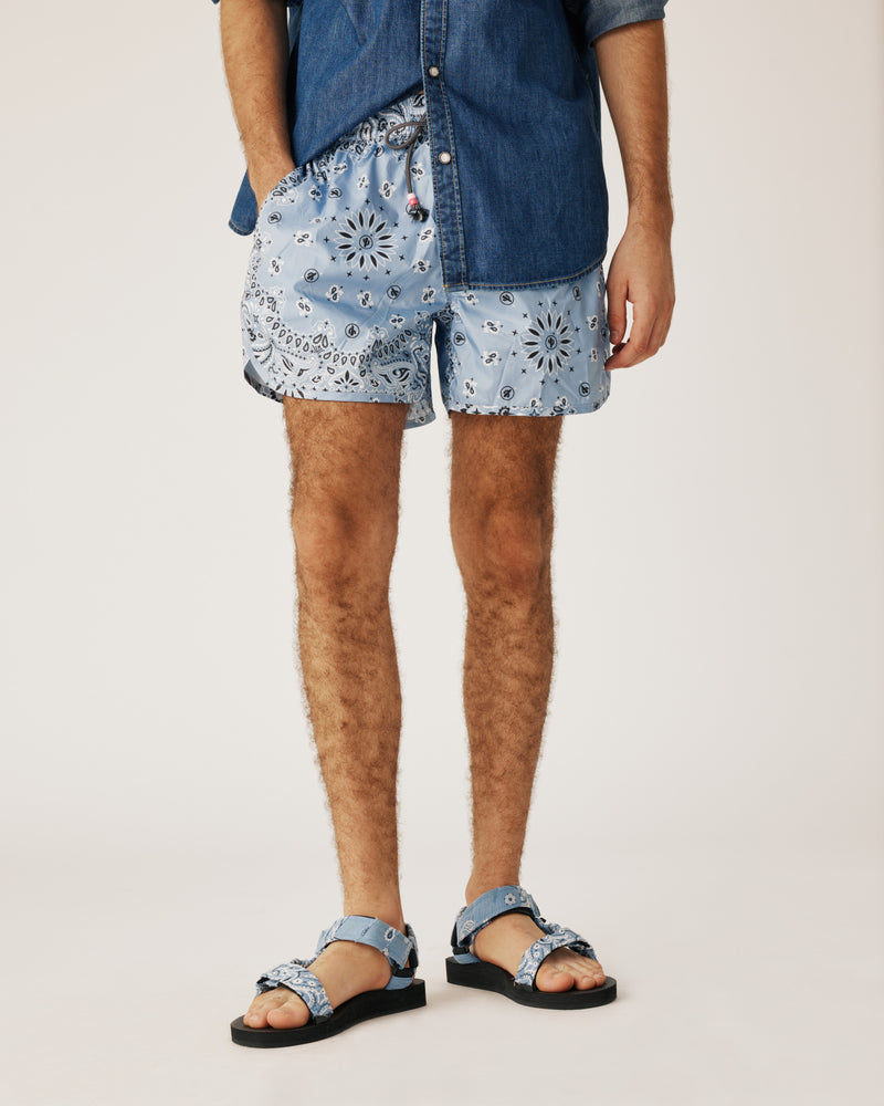 Men swimwear blue