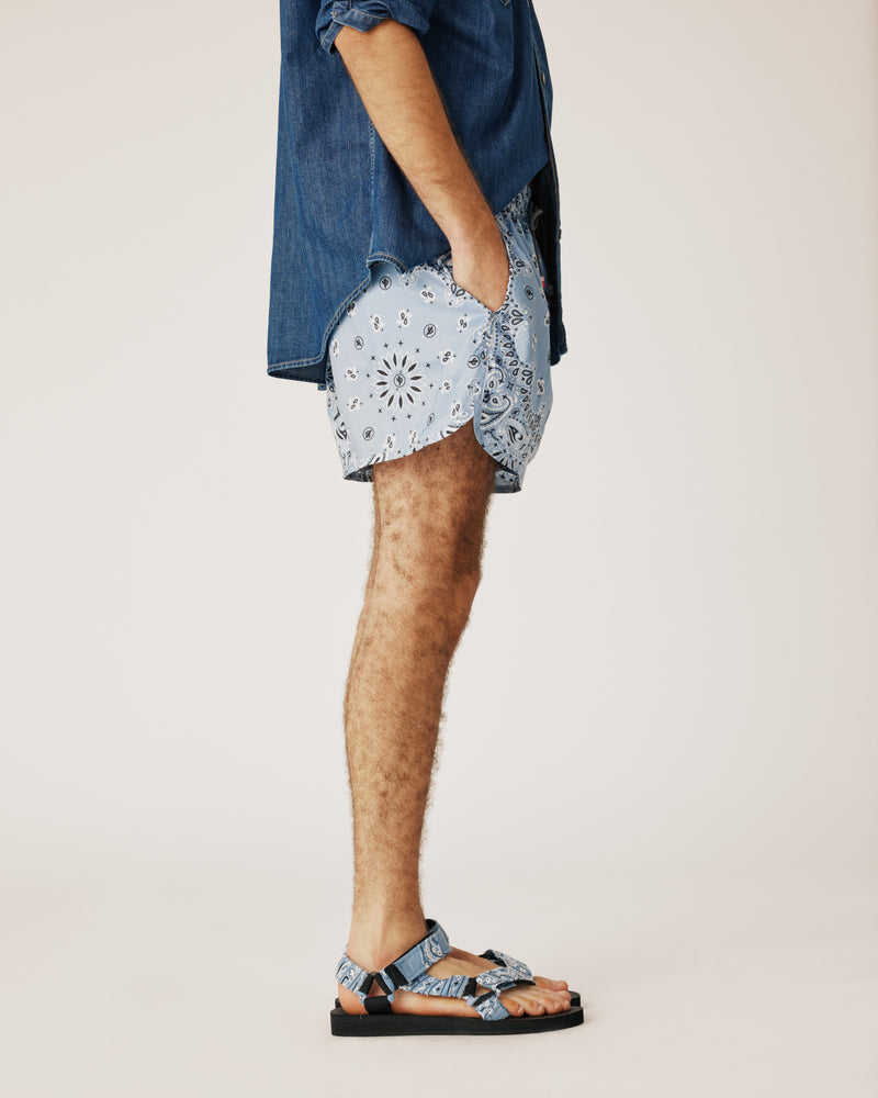 Men swimwear blue