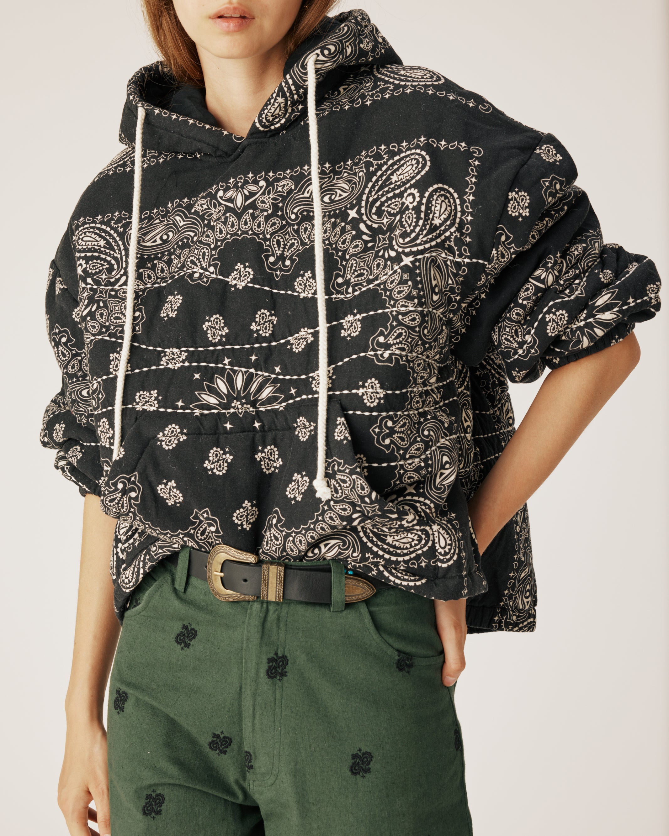 Black bandana hoodie – Arizona Love