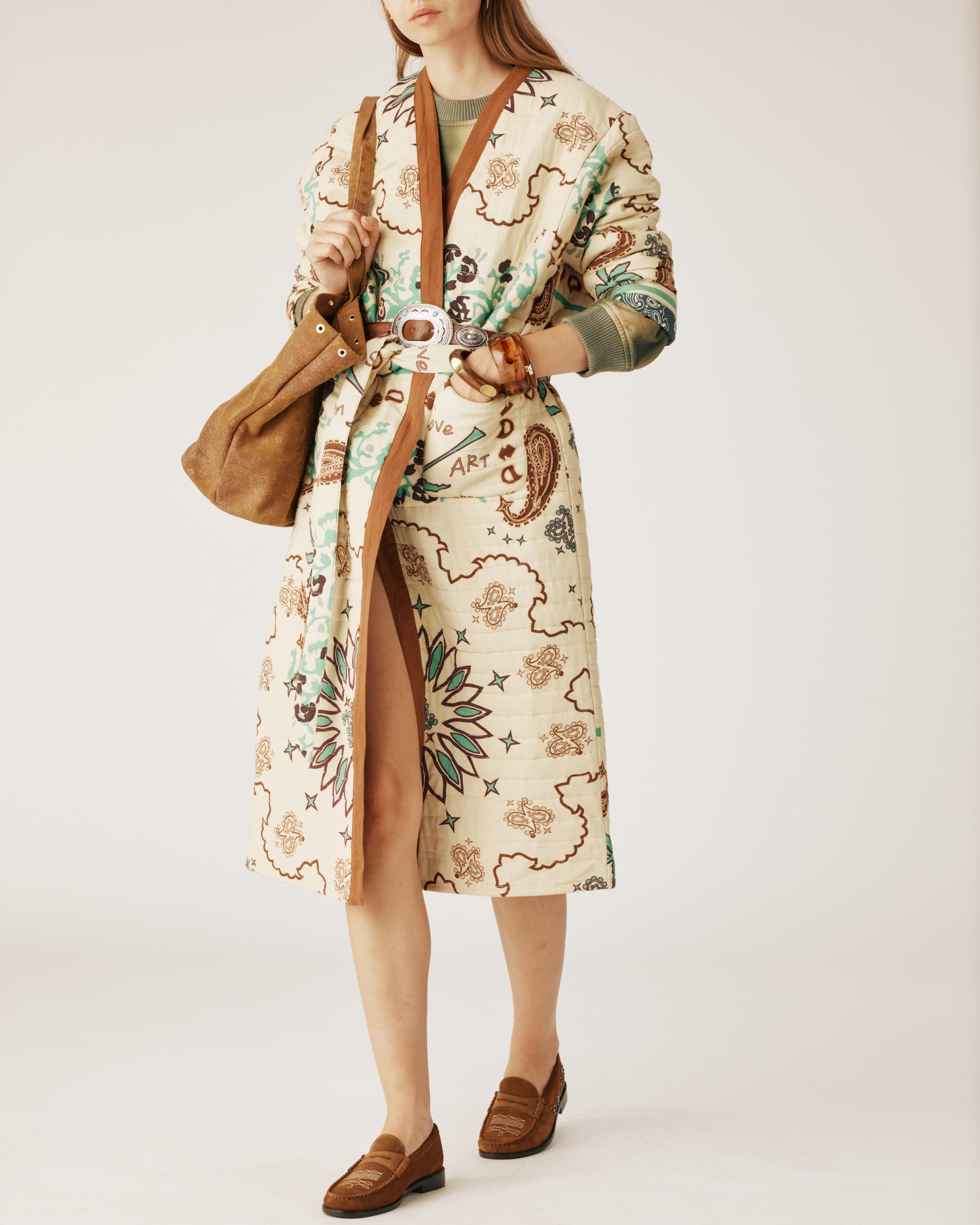 Boho vanilla coat