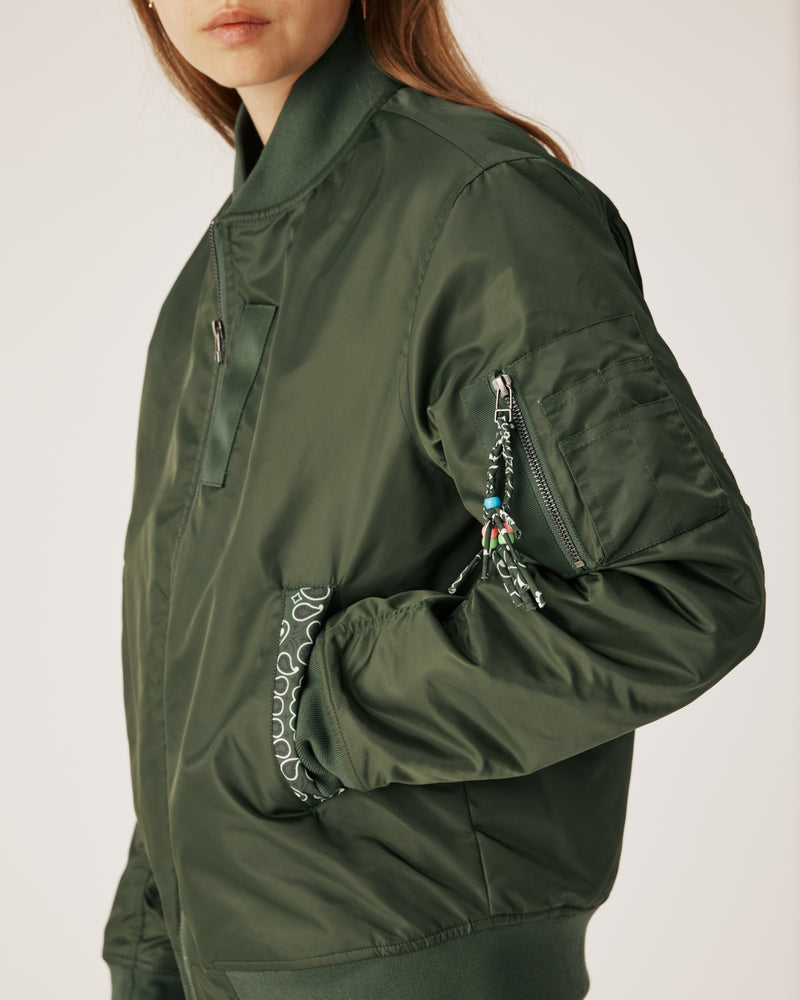Bomber à Franges Kaki