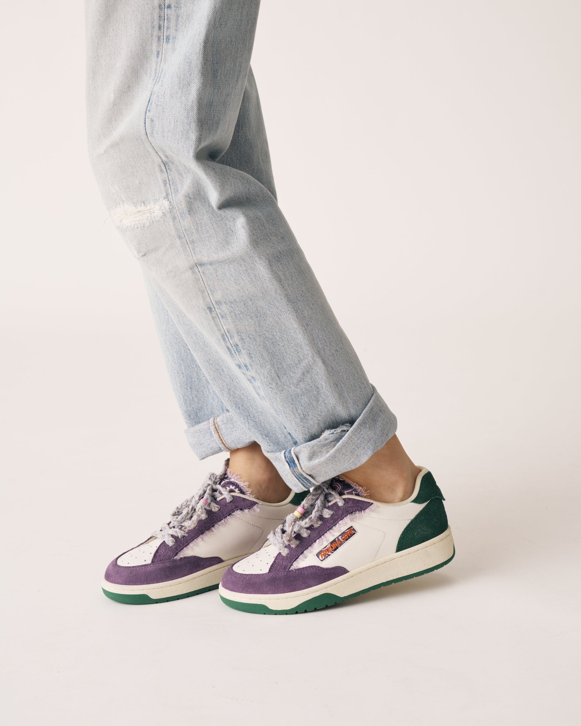 Venice sneakers violet and green