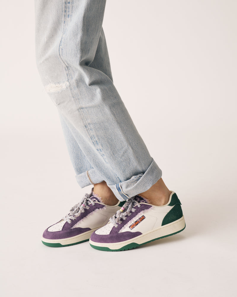 Venice sneakers violet and green