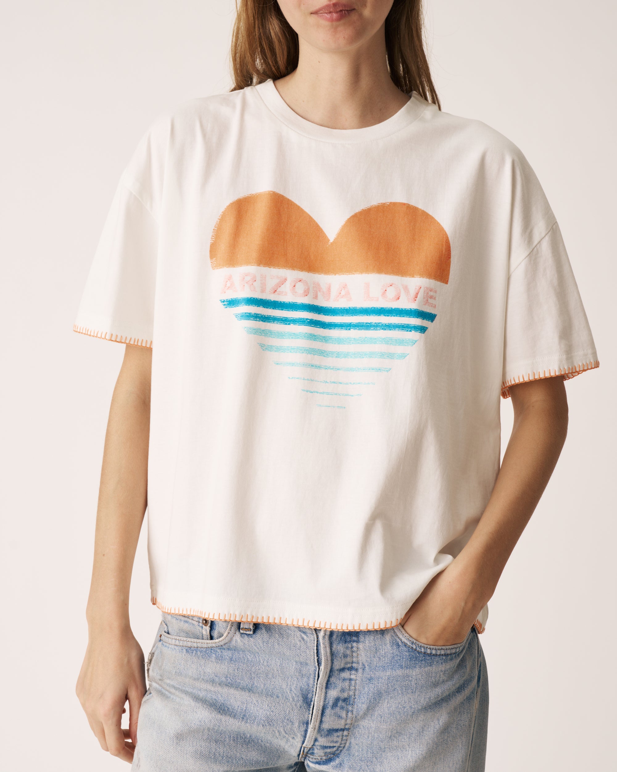 Amadéo tee shirt orange