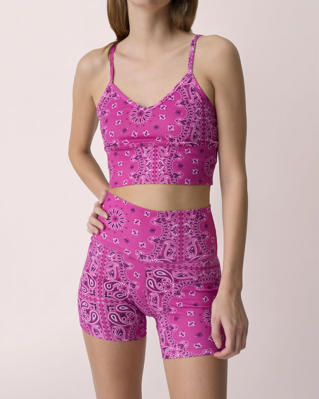 Fuchsia Bandana Short