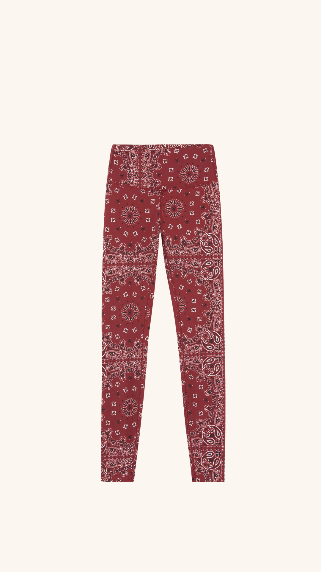 YOGA LEGGING BURGUNDY BANDANA