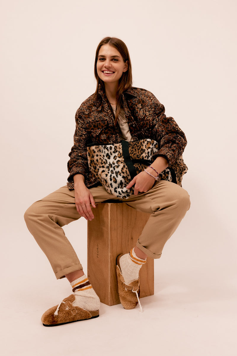Leopard Furry Bag