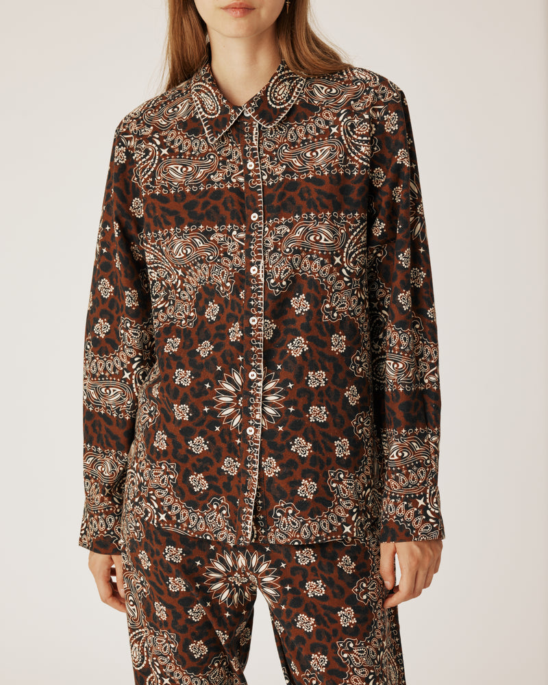 Chemise Bandana Léopard