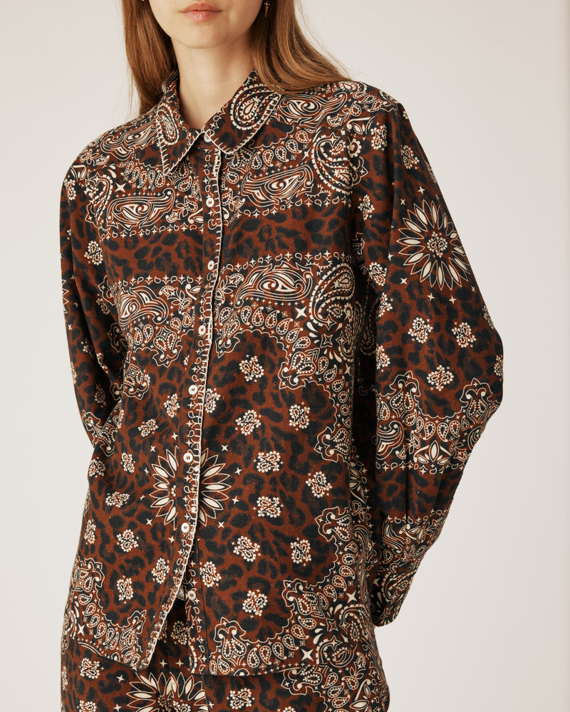 Chemise Bandana Léopard