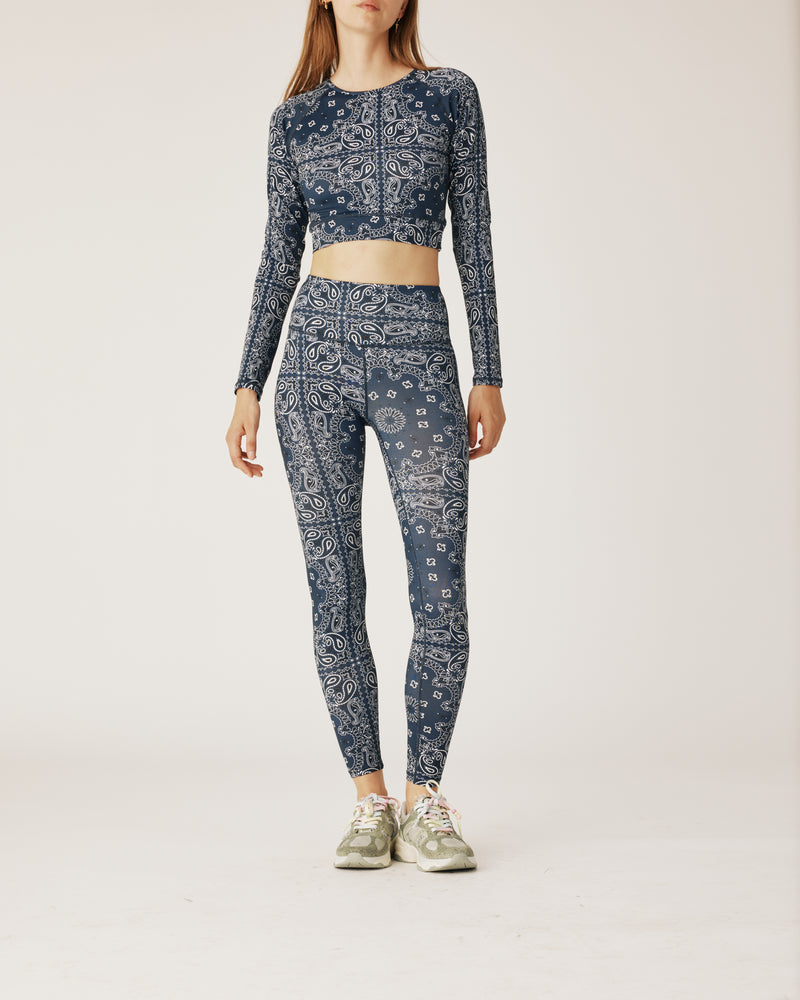 Navy Bandana Legging
