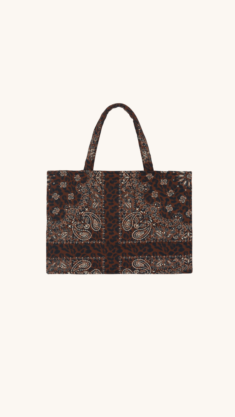 Sac oversize bandana léopard