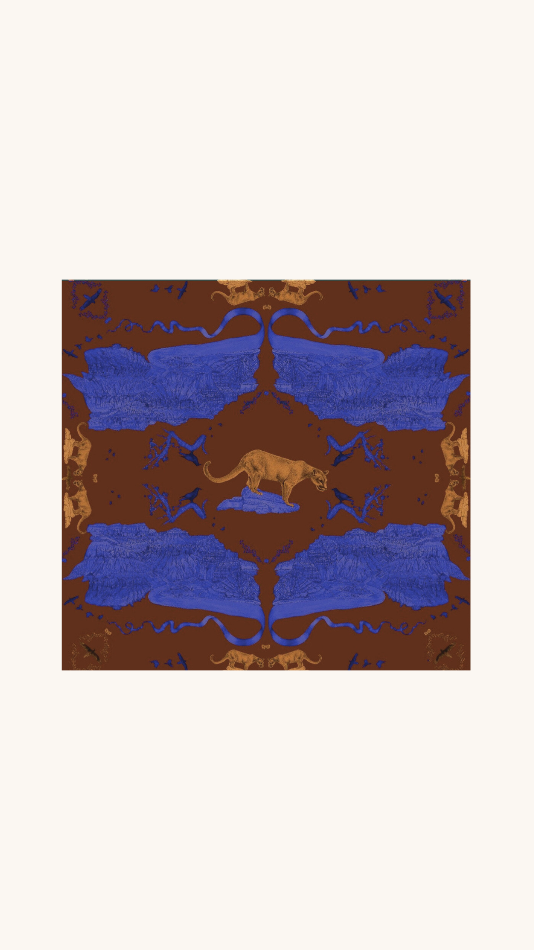 Bandana Canyon bleu cachemire