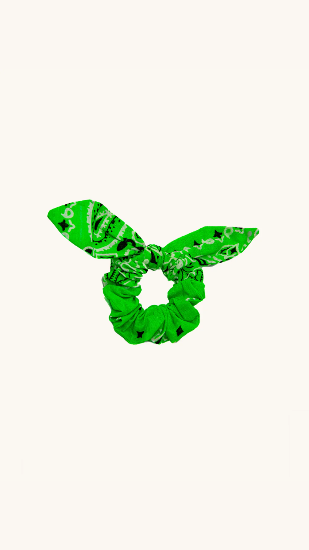 Scrunchy vert fluo