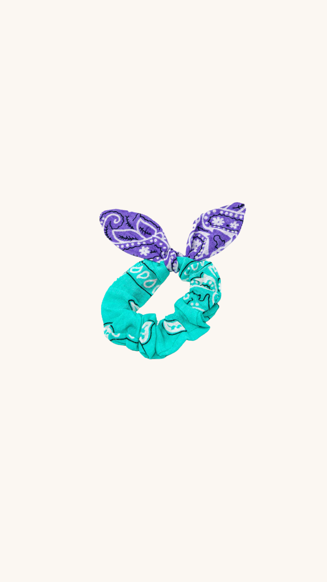 Scrunchy mint & violet