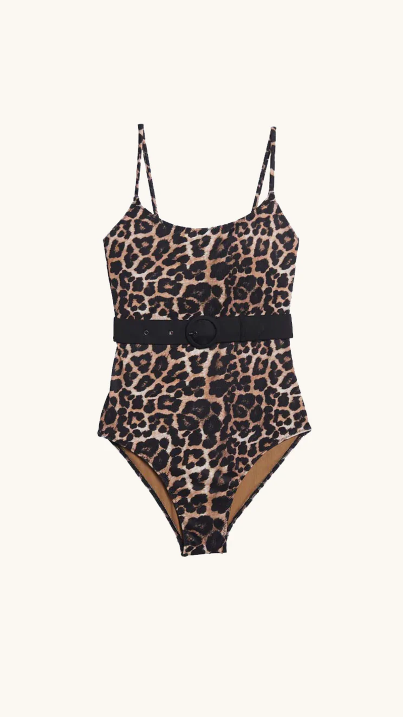 Swim suit one piece Saint Trop leopard