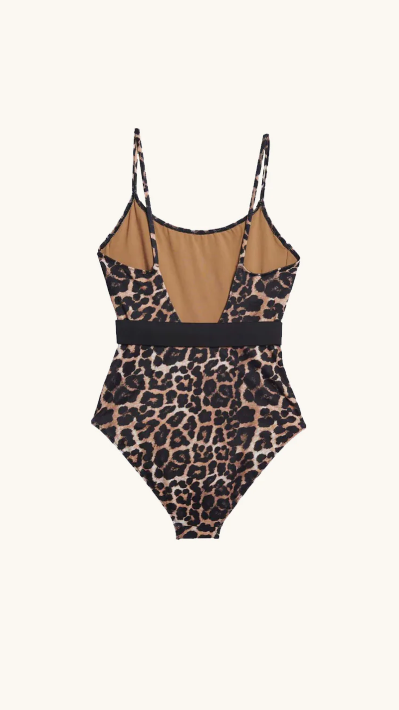 Swim suit one piece Saint Trop leopard