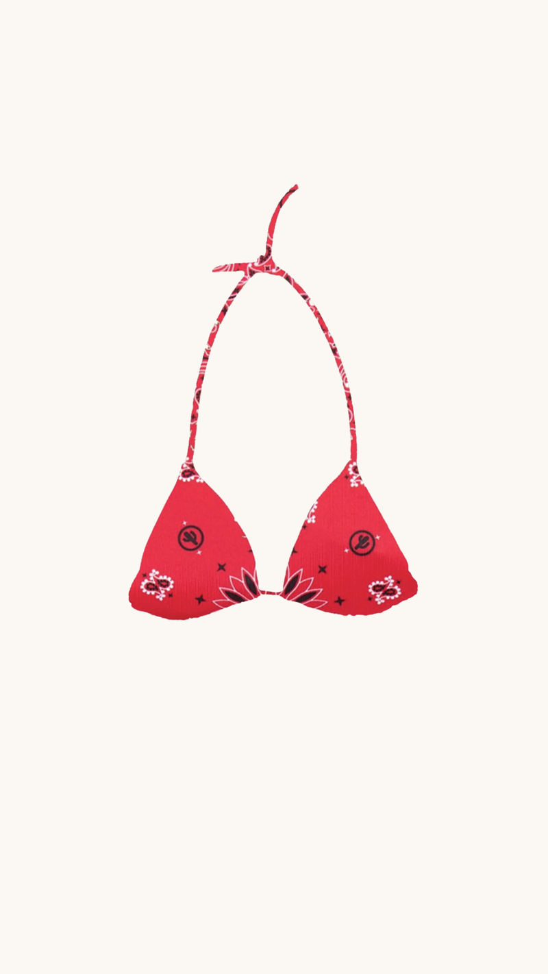 Capri red bandana top