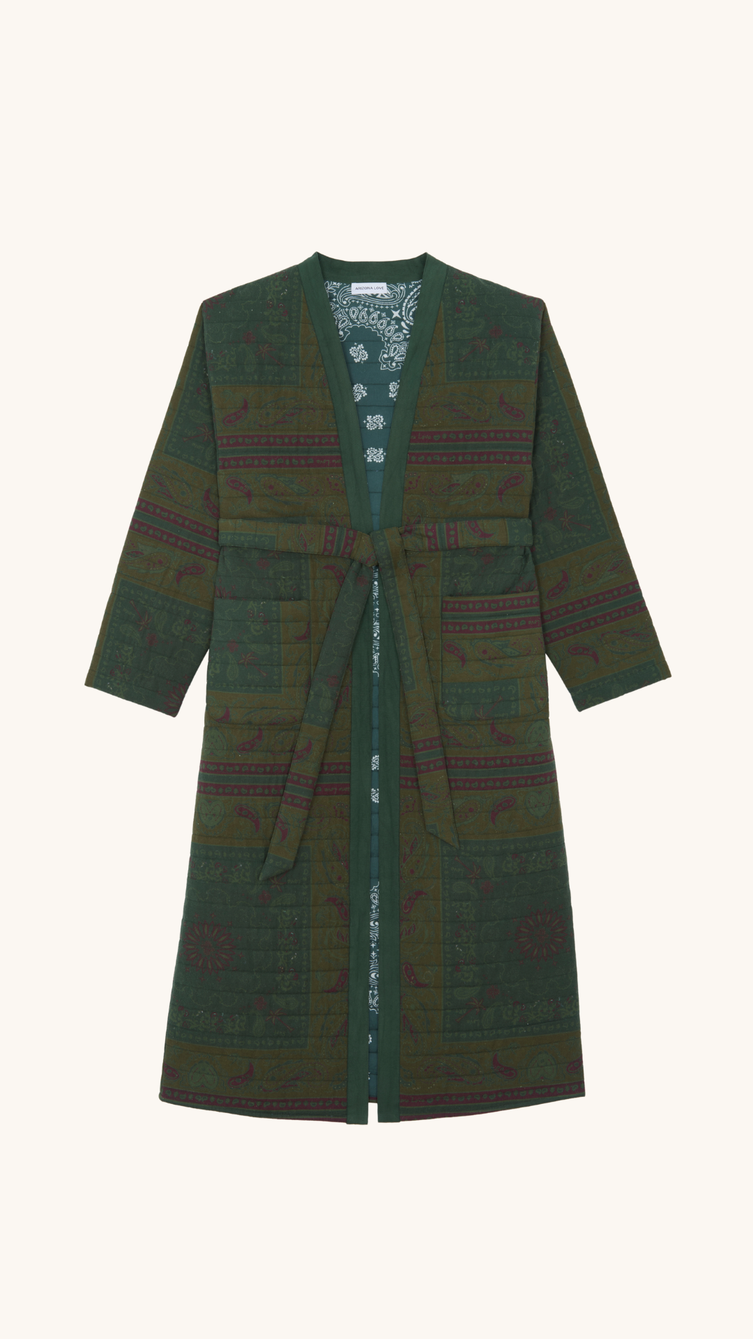 Boho Green Coat