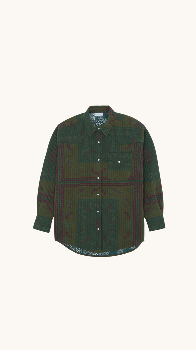 Chemise Boho Green