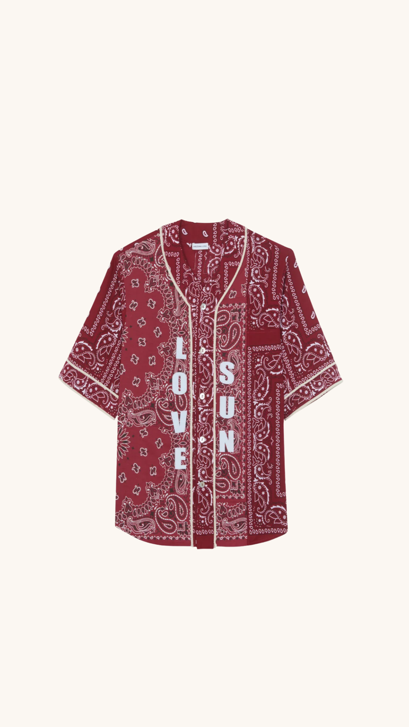 Chemise bordeaux bandana