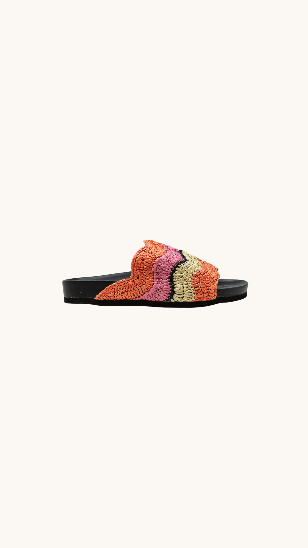 Orange wave sandals