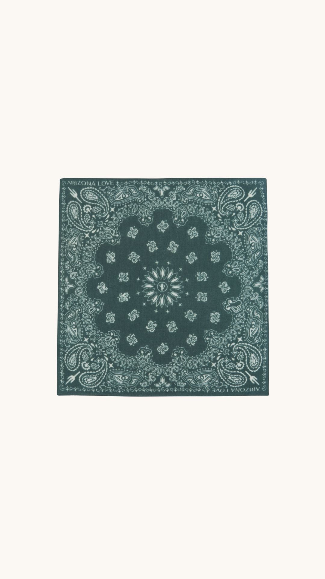 Green bandana scarf