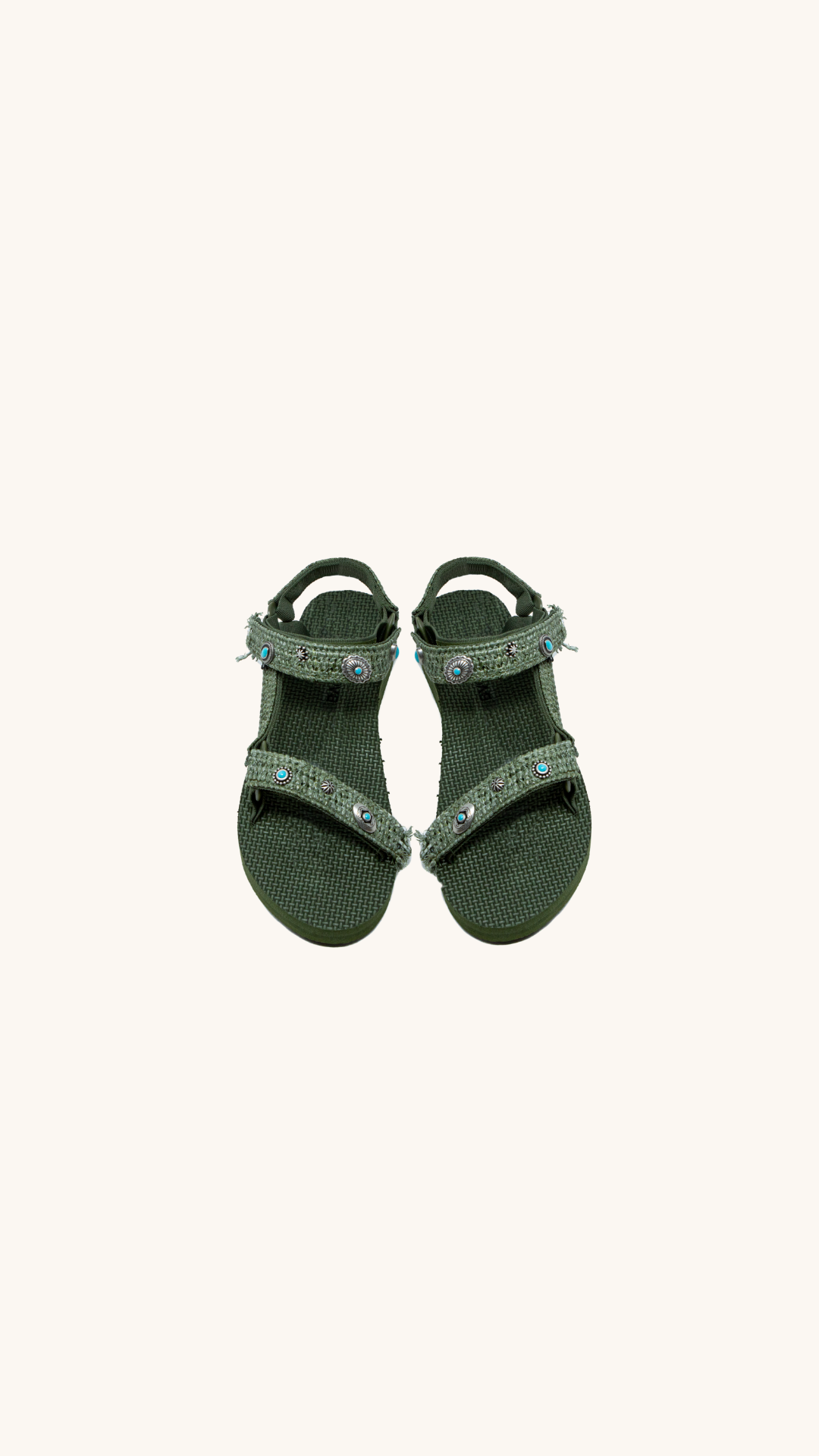 Trekky raffia kaki