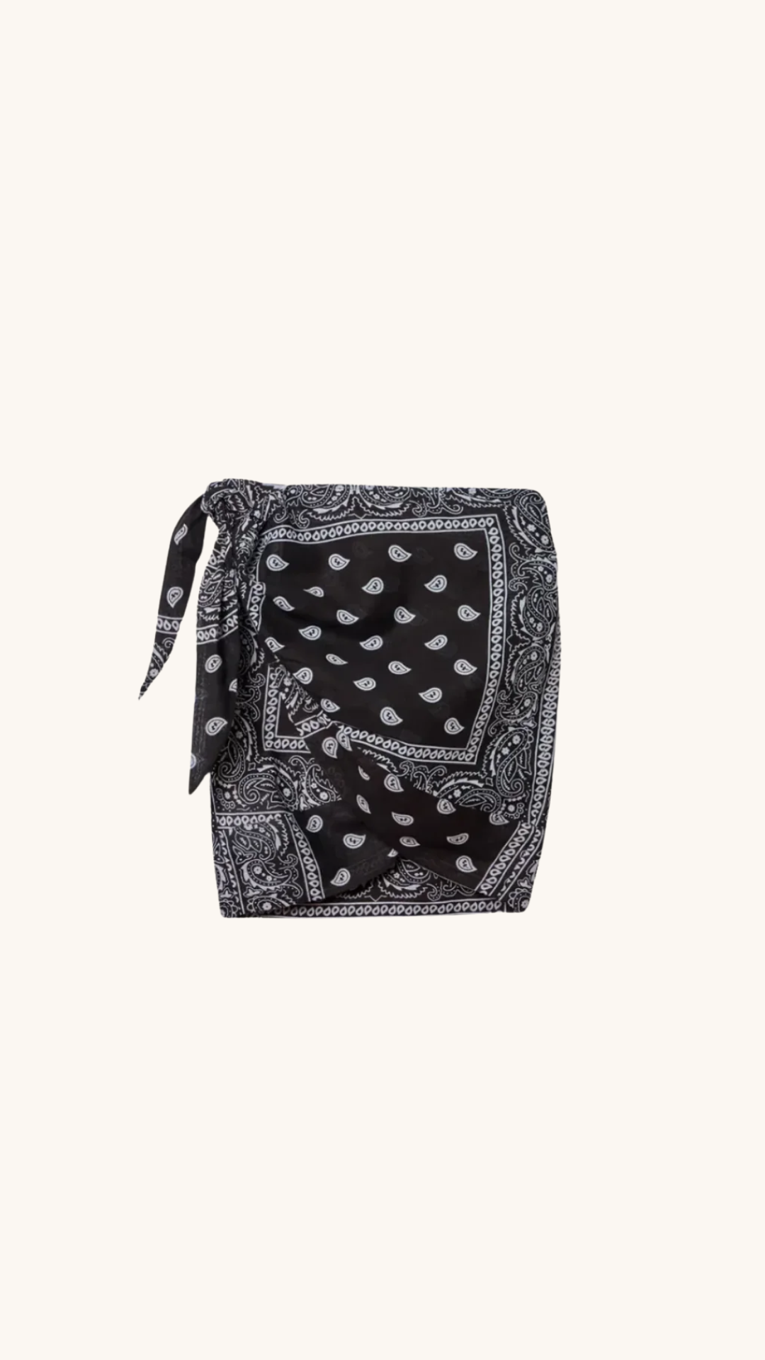 Paréo bandana noir 