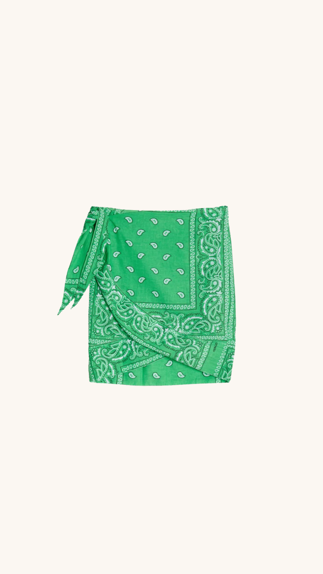 Paréo bandana vert 