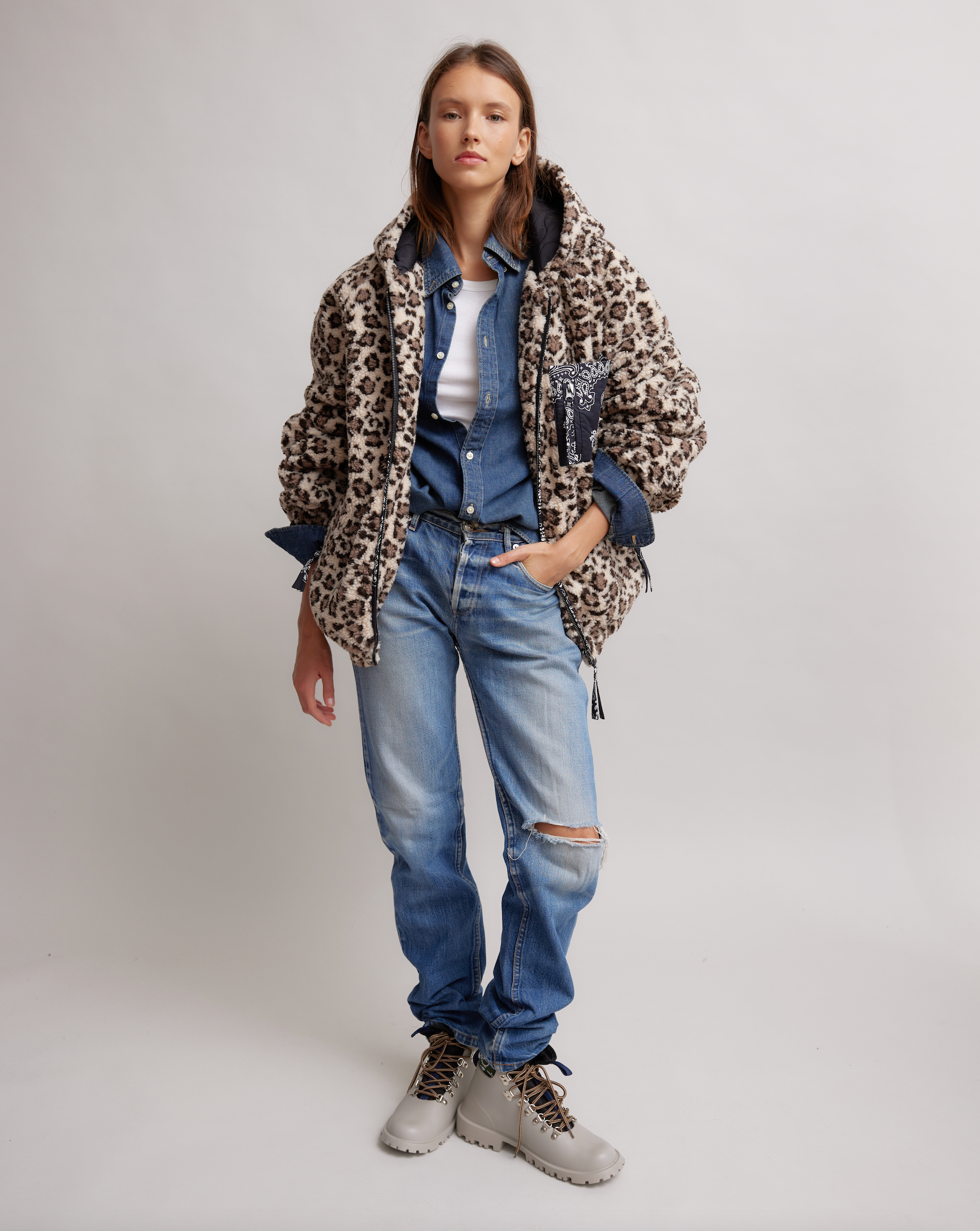 VESTE HILLS IMPRIMÉ LÉOPARD