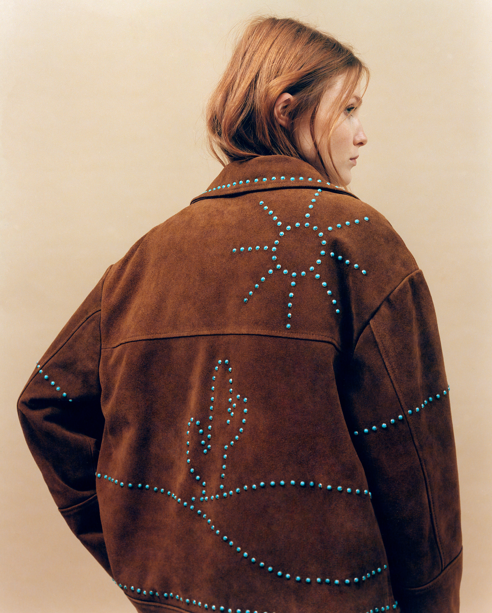 Veste en daim Gio