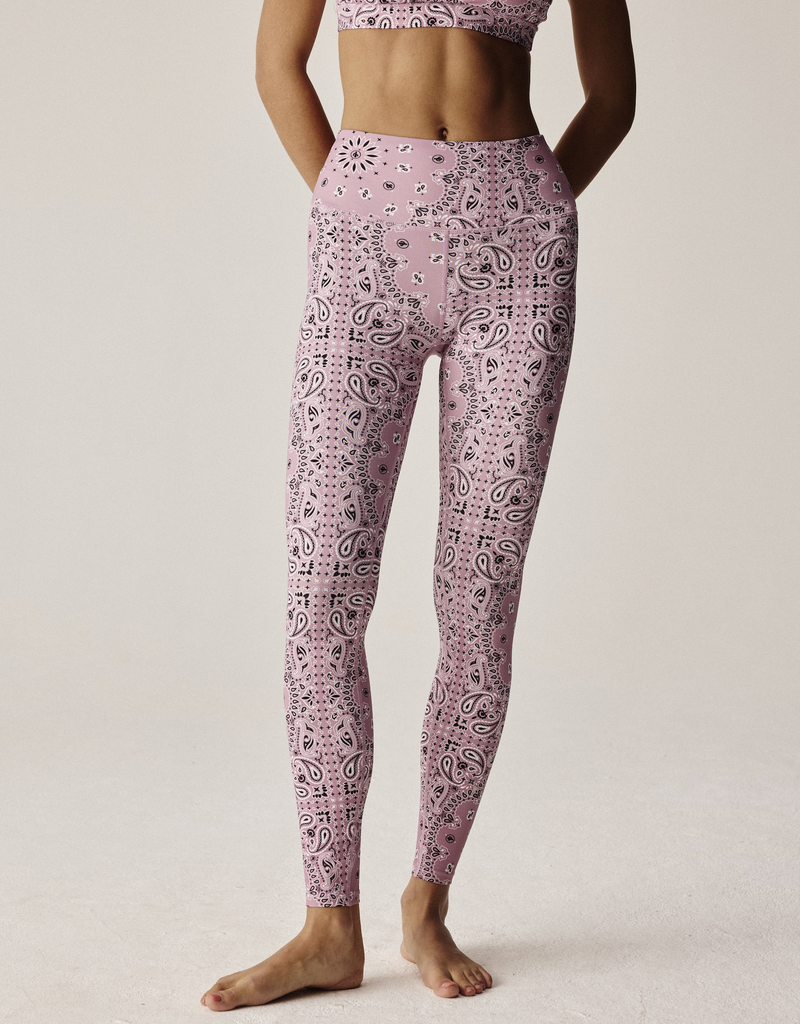 Legging de yoga bandana rose 
