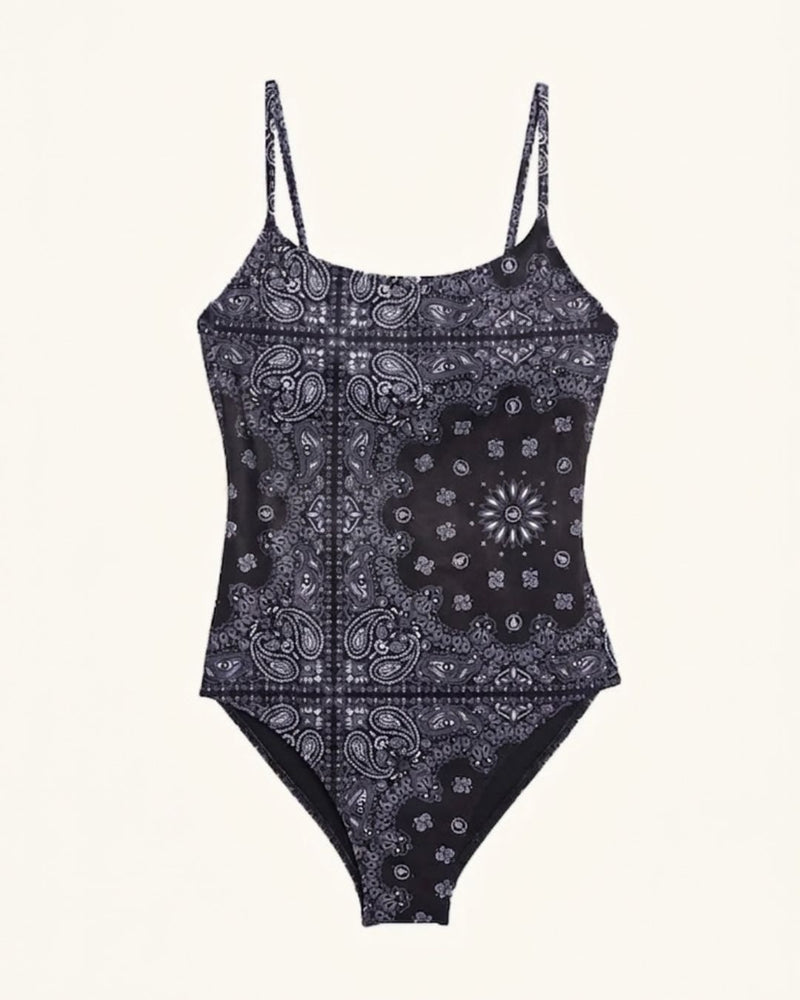 Swimsuit one piece Saint Trop black bandana