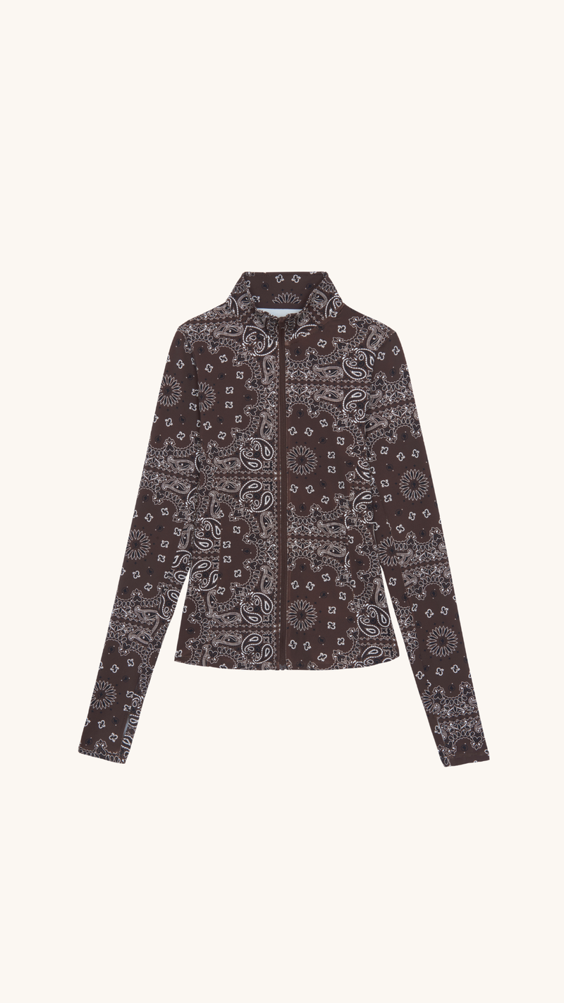 Yoga Zip Jacket Choco