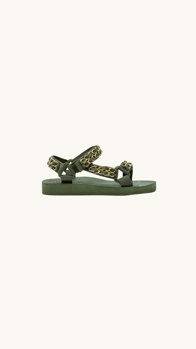 Trekky chain gold kaki