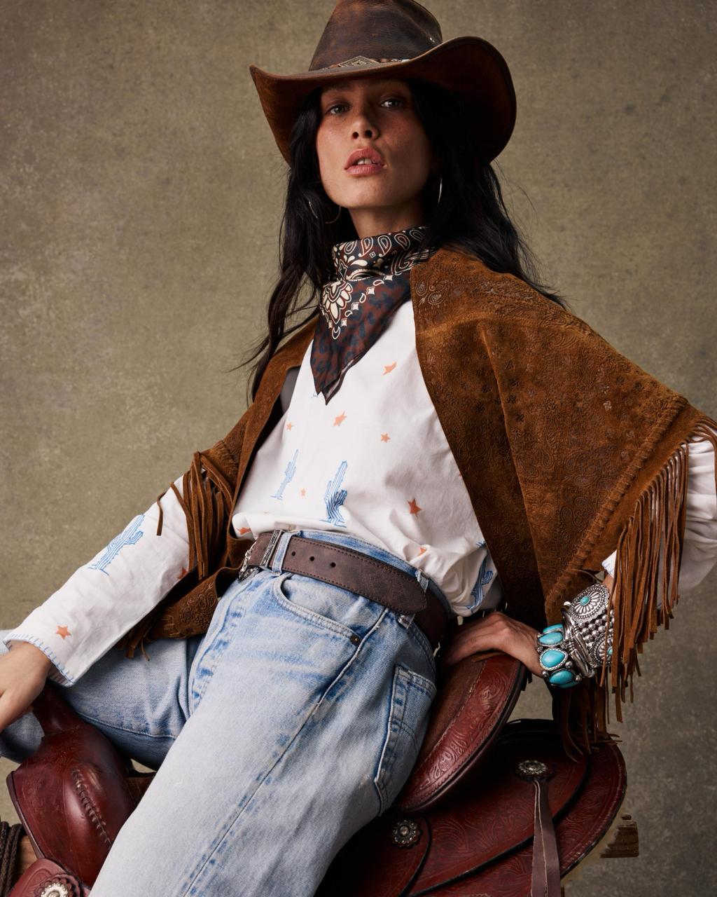 Suede bandana Embossed