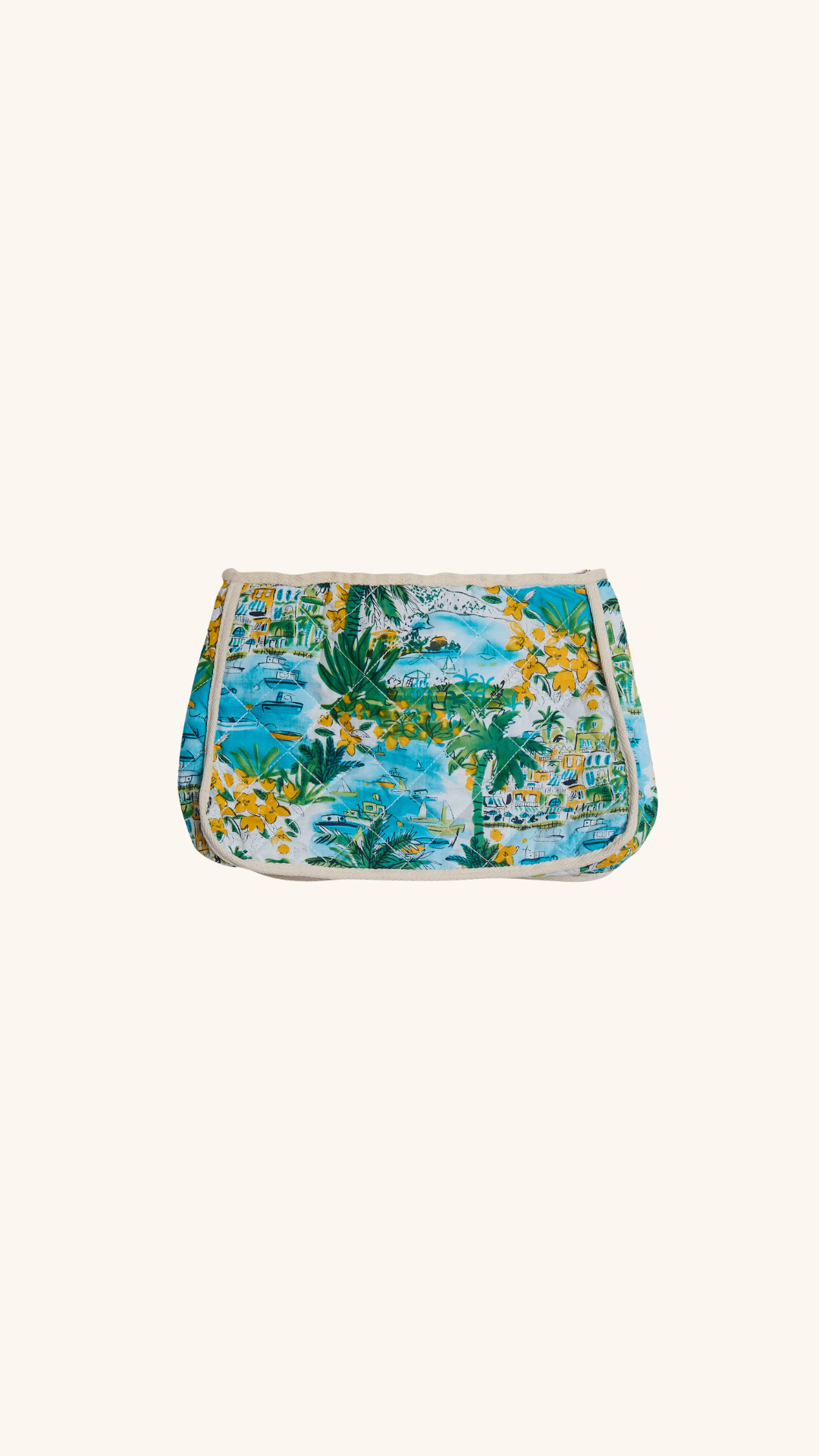 Pochette Hawaï bandana jaune 