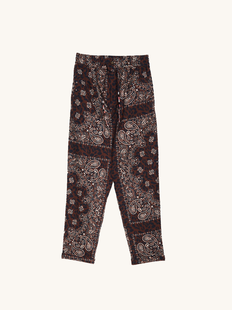 Bandana leopard pants