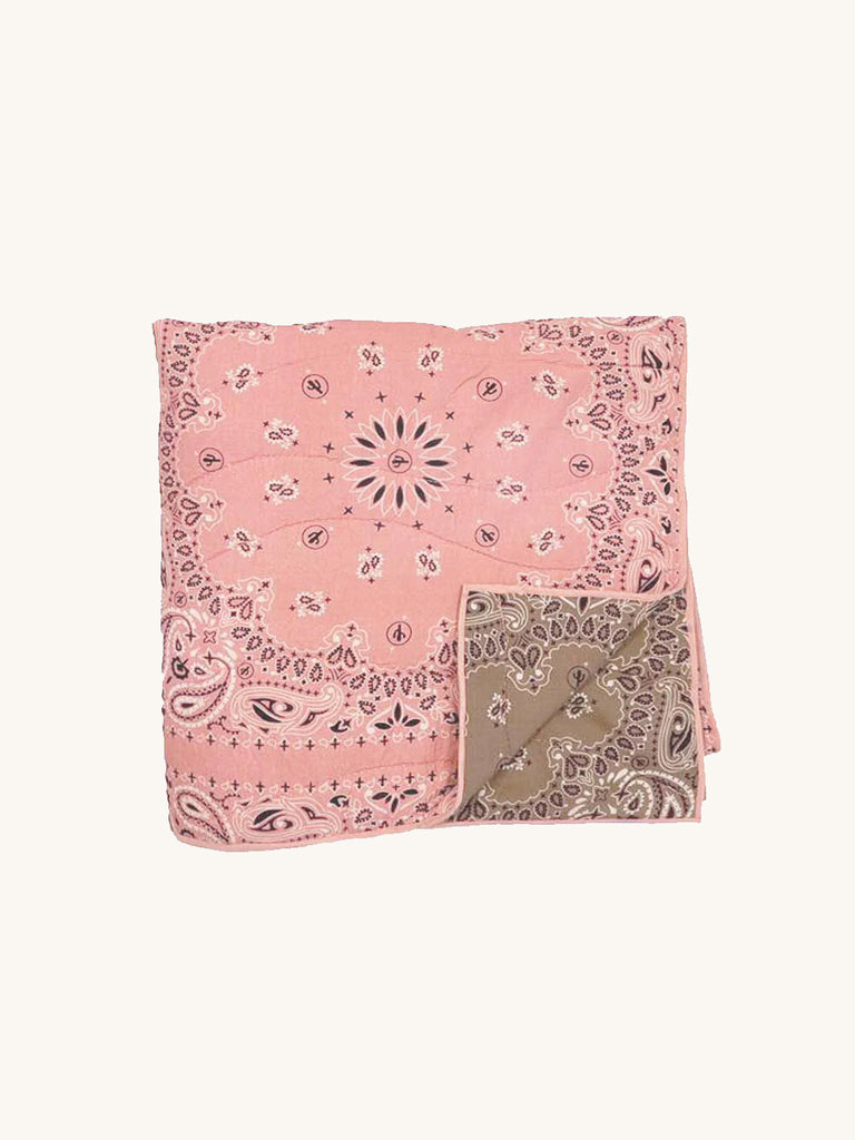 Pink Kaki Bandana Blanket