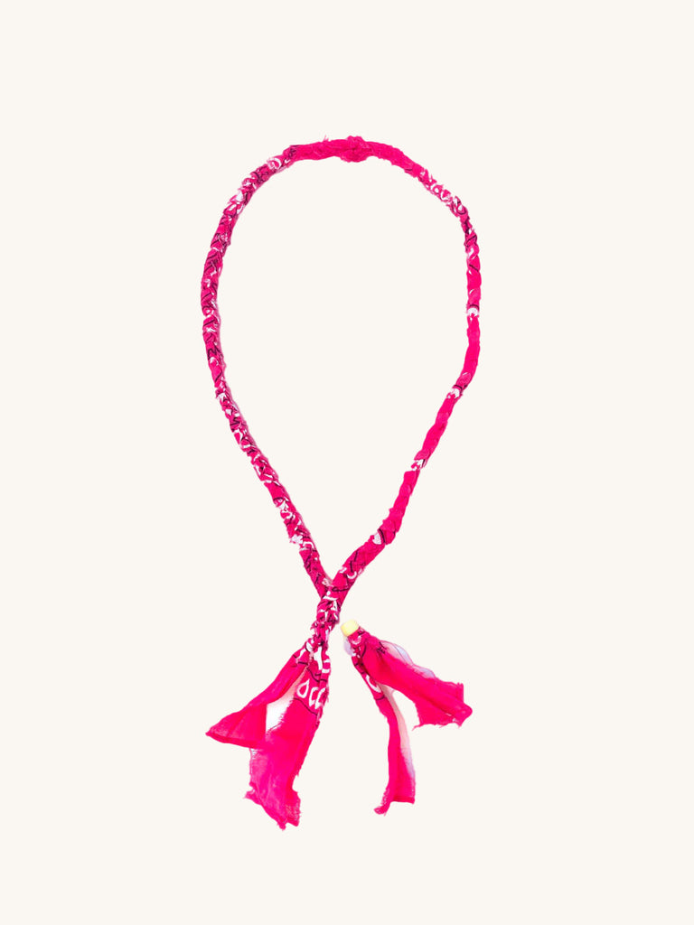 Bandana Necklace Pink