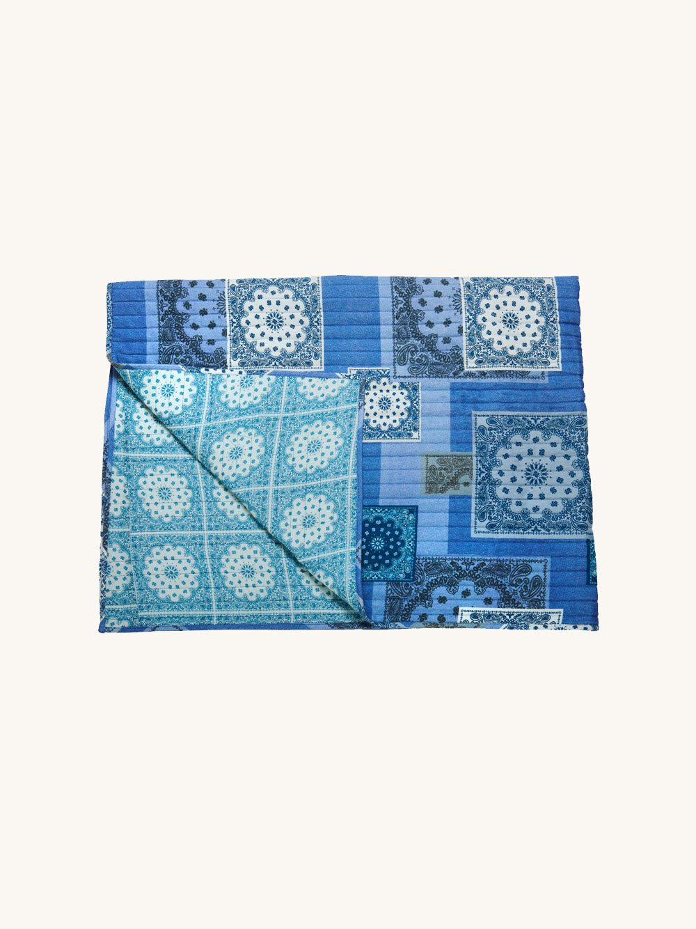 Denim quilt blanket