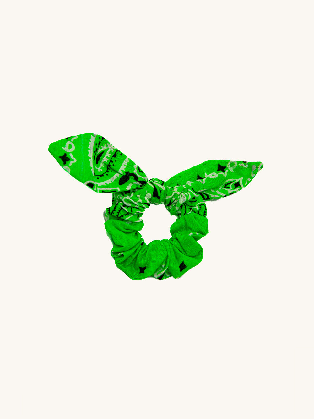 Scrunchy chouchou vert fluo