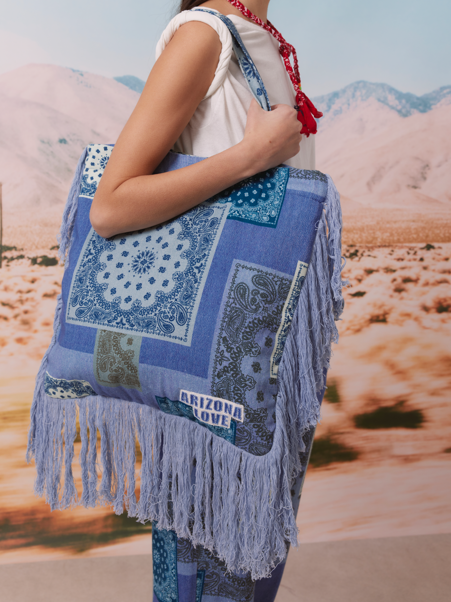 Sac matelassé en jean