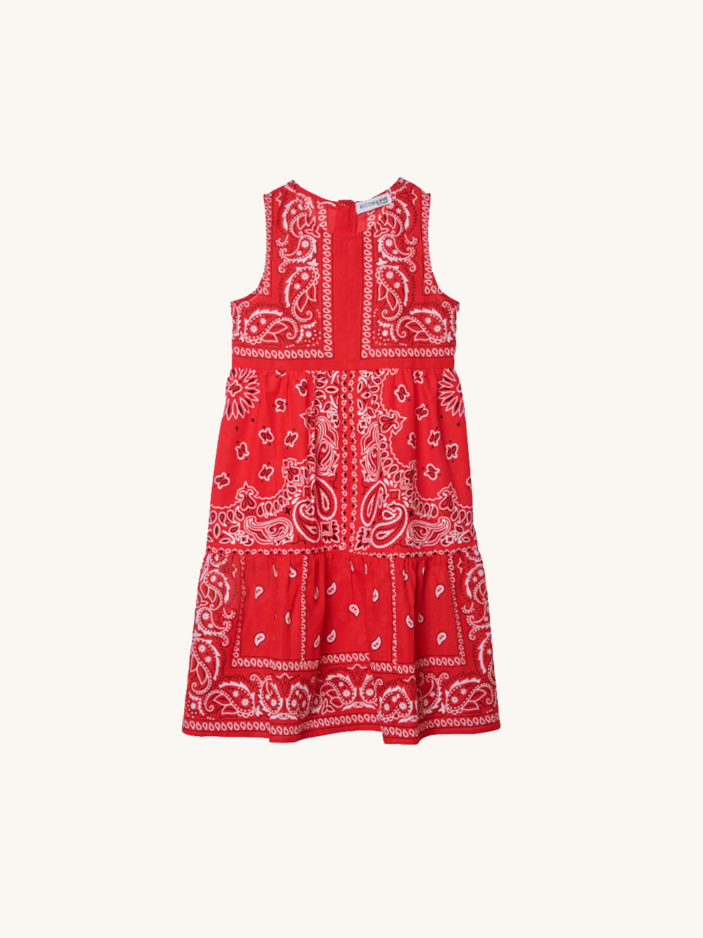 Robe bandana rouge enfant