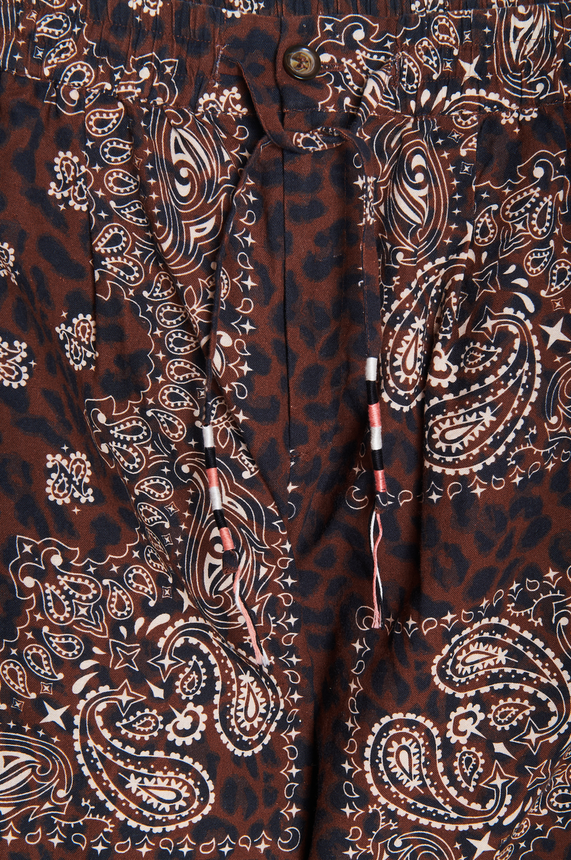 Bandana leopard pants