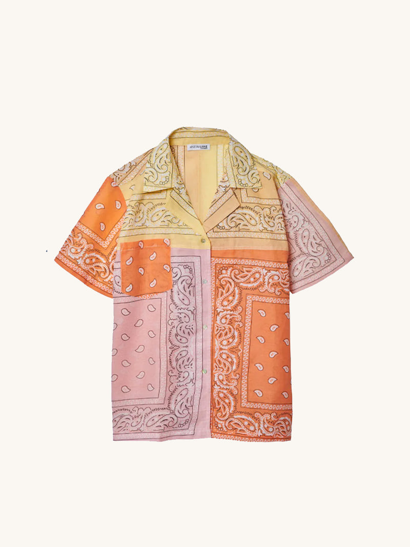 Chemise bandana pastel