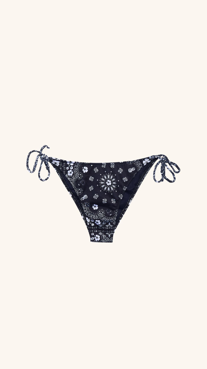 Bas de bikini Positano bandana noir