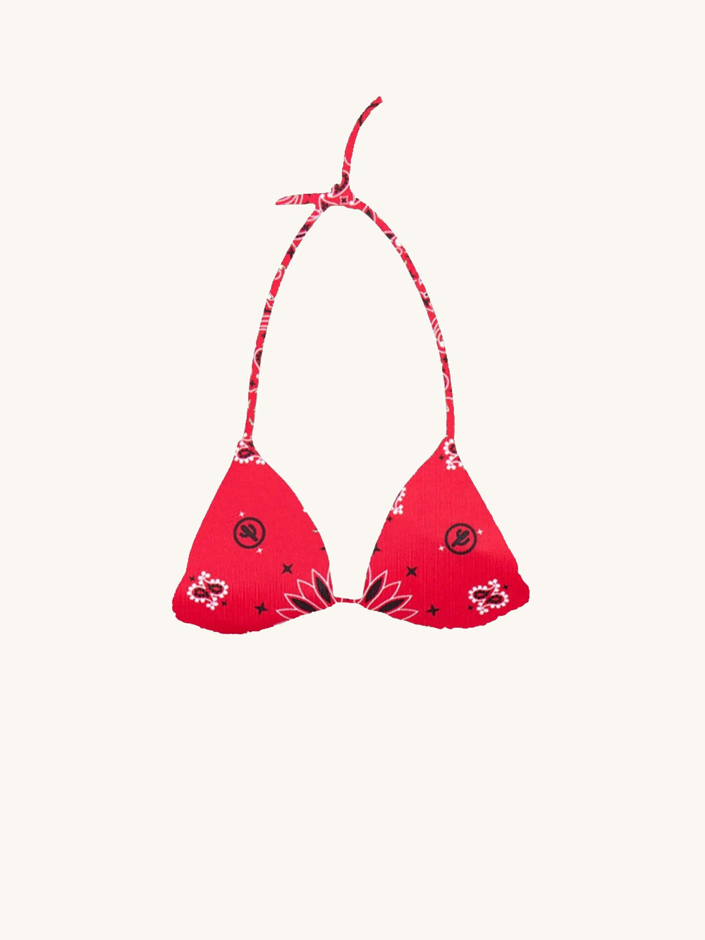 Haut de maillot de bain Capri rouge