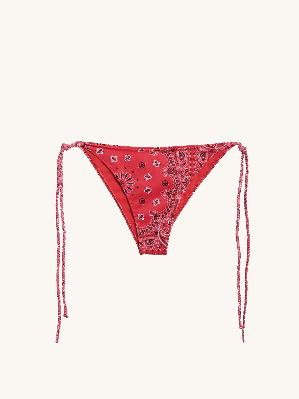 Positano bikini bottom red