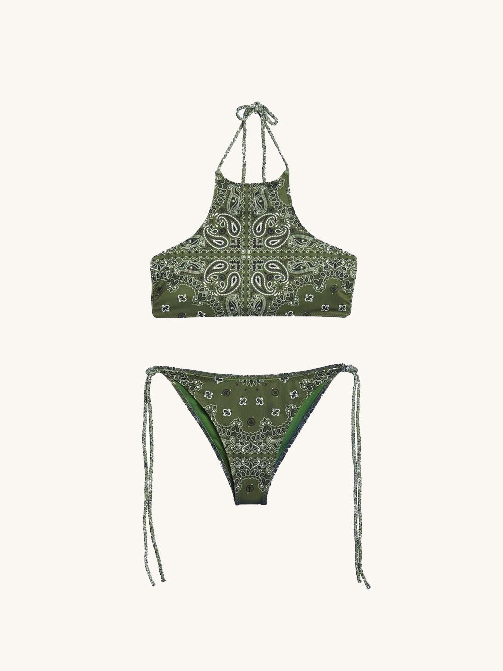 Positano bikini bottom kaki
